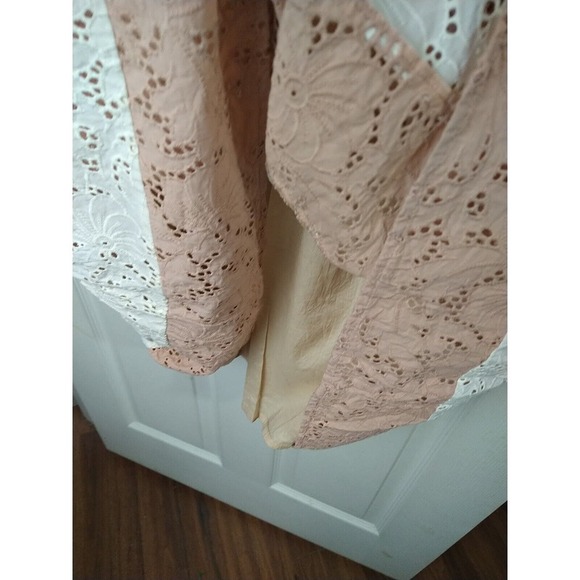 Loft Striped Lace Knee Length Tank Dress. Size 6 - Picture 5 of 10